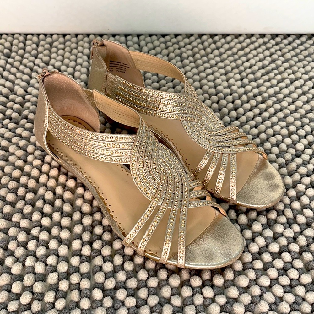 🌸Metallic Silver/Gold Sandals by Charter Club